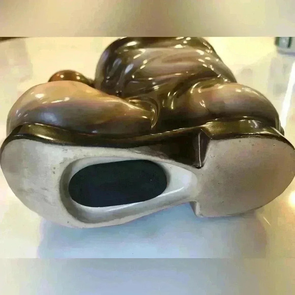 ADORABLE midcentury Ceramaster kitten on boot  coin bank / piggy bank - Picture 8 of 9